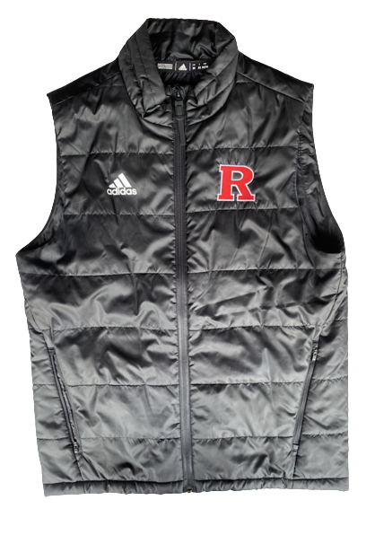 Lawrence Stevens Rutgers Football Team Issued Vest Jacket (Size M)