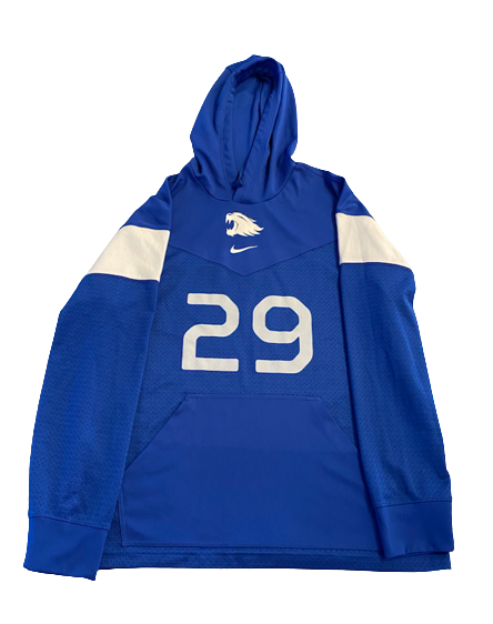 Yusuf Corker Kentucky Football Exclusive Pre-Game Hoodie with Number (Size L)