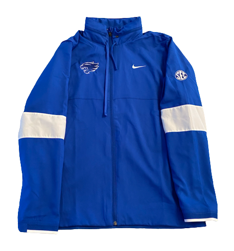 Yusuf Corker Kentucky Football Team Issued Jacket with SEC Patch (Size L)
