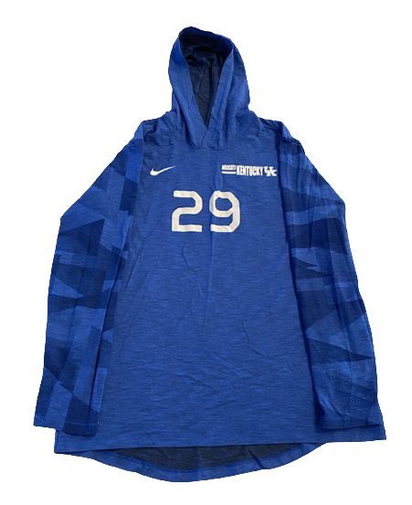 Yusuf Corker Kentucky Football Exclusive Performance Hoodie with Number (Size L)