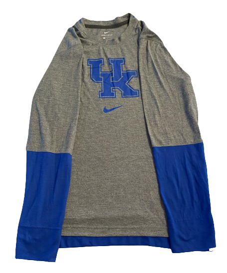Yusuf Corker Kentucky Football Team Issued Long Sleeve Shirt (Size L)