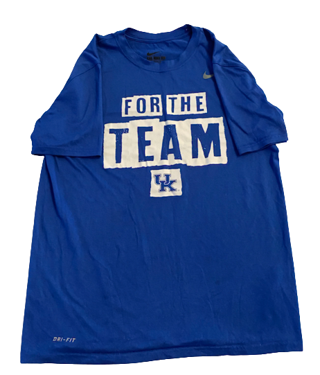Yusuf Corker Kentucky Football Team Issued "FOR THE TEAM" T-Shirt (Size M)