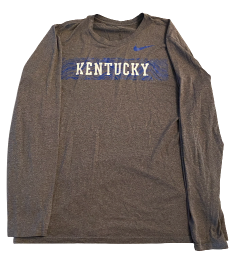 Yusuf Corker Kentucky Football Team Issued Long Sleeve Shirt (Size L)