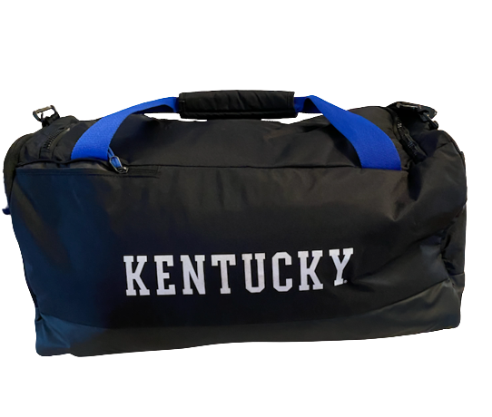 Yusuf Corker Kentucky Football Team Exclusive Travel Duffel Bag with Number