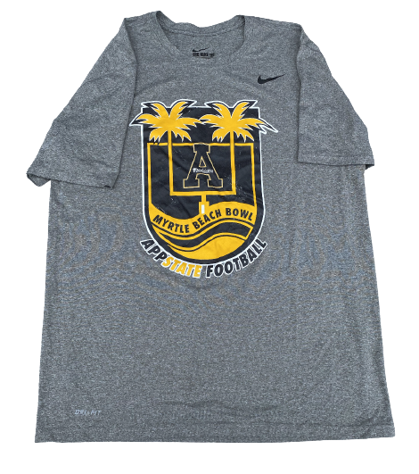 Shaun Jolly Appalachian State Football Team Issued Myrtle Beach Bowl T-Shirt (Size L)