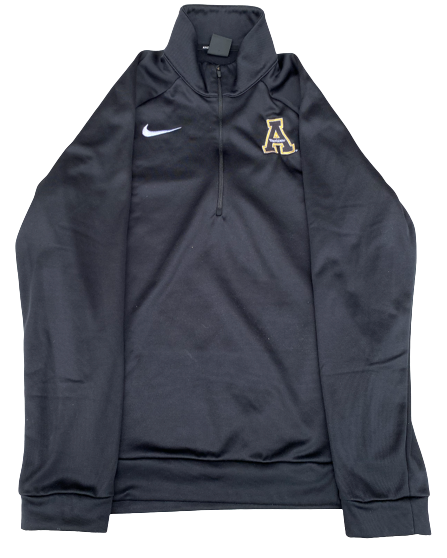 Shaun Jolly Appalachian State Football Team Issued Quarter-Zip Pullover (Size M)