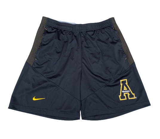 Shaun Jolly Appalachian State Football Team Issued Workout Shorts with Player Tag (Size M)