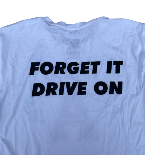 Shaun Jolly Appalachian State Football Team Exclusive "FORGET IT DRIVE ON" T-Shirt (Size M)