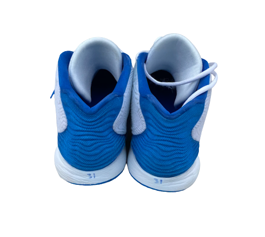 Kellan Grady Kentucky Basketball SIGNED GAME WORN Shoes (Size 14) - Photo Matched