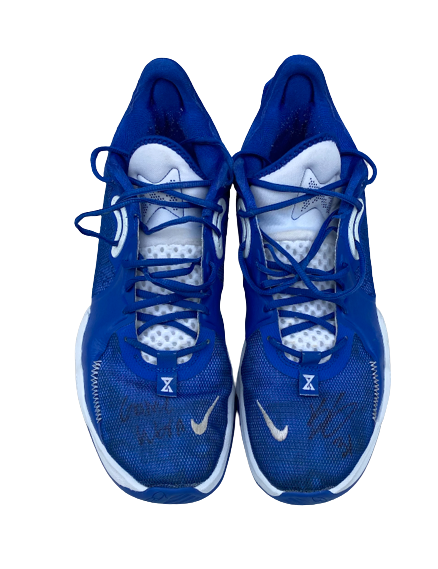 Kellan Grady Kentucky Basketball SEC TOURNAMENT SIGNED GAME WORN Shoes (Size 14) - Photo Matched