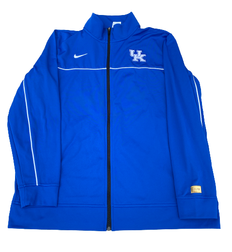Kellan Grady Kentucky Basketball Team Issued Full Sweatsuit with Gold Elite Tags (Size XL)