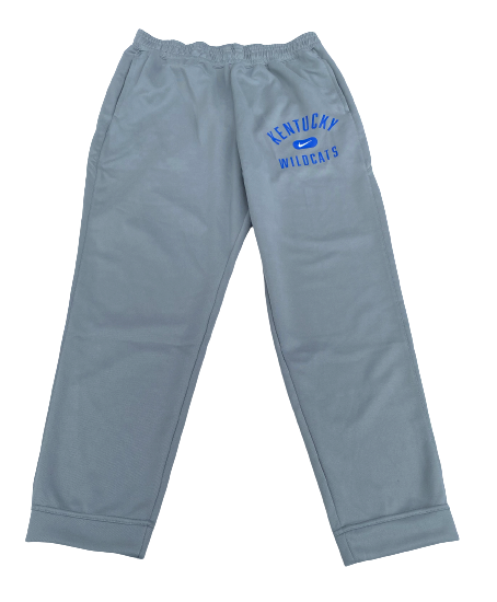Kellan Grady Kentucky Basketball Team Issued Travel Sweatpants (Size XL)
