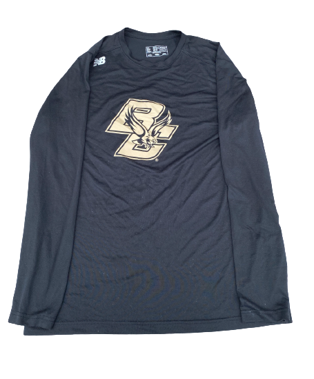 Brevin Galloway Boston College Basketball Team Issued Long Sleeve Shirt (Size XL)