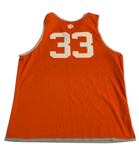 Naz Bohannon Clemson Basketball Player Exclusive Reversible Practice Jersey (Size XL)