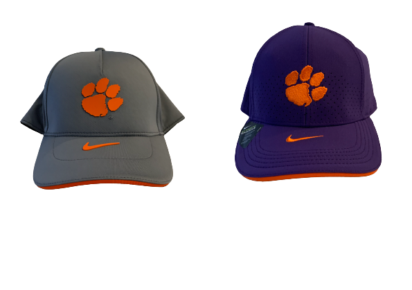 Naz Bohannon Clemson Basketball Team Issued Set of (2) Hats - New with Tags