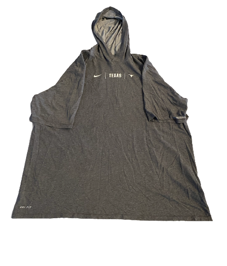 Denzel Okafor Texas Football Team Issued Short Sleeve Performance Hoodie (Size 2XL)