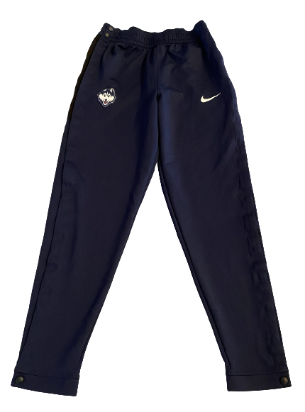 Sidney Wilson UCONN Basketball Player Exclusive Pre-Game Snap-Off Sweatpants with Gold Elite Tag (Size L)