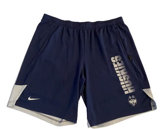 Sidney Wilson UCONN Basketball Team Issued Workout Shorts (Size L)