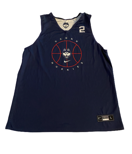 R.J. Cole UCONN Basketball Player Exclusive Reversible Practice Jersey (Size L)