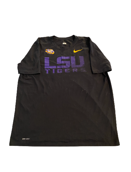 Aaron Moffitt LSU Football Team Issued T-Shirt (Size 2XL)