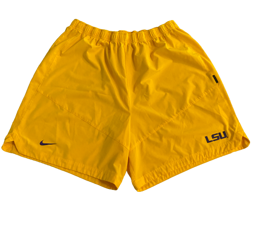 Aaron Moffitt LSU Football Team Issued Workout Shorts (Size 3XL)