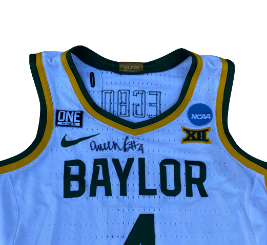 Queen Egbo Baylor Basketball SIGNED GAME WORN 2021-2022 Season & NCAA Tournament Jersey (Size 46)