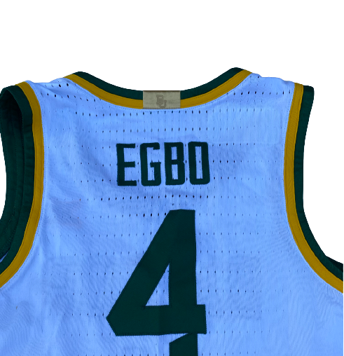 Queen Egbo Baylor Basketball SIGNED GAME WORN 2021-2022 Season & NCAA Tournament Jersey (Size 46)