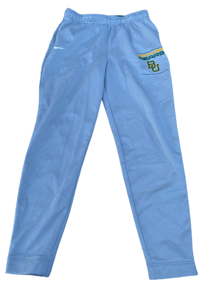 Queen Egbo Baylor Basketball Team Issued Travel Sweatpants (Size LT)