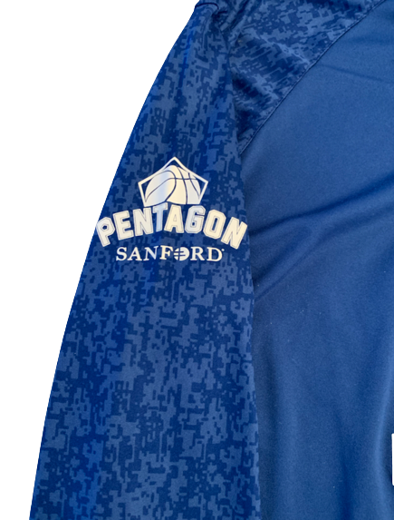 Abe Kinrade Airforce Basketball Team Exclusive Sanford Pentagon Game Long Sleeve Pre-Game Warm-Up Shirt (Size XL)