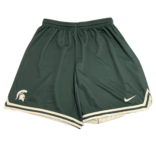 Gabe Brown Michigan State Basketball Exclusive Practice Shorts (Size XL)