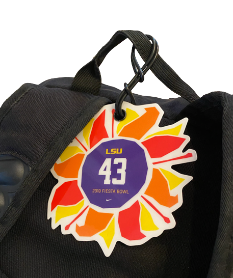 Ray Thornton LSU Football Player Exclusive Backpack with 