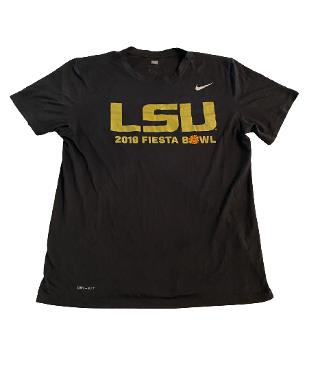 Ray Thornton LSU Football Team Exclusive 2019 Fiesta Bowl T-Shirt (Size L)