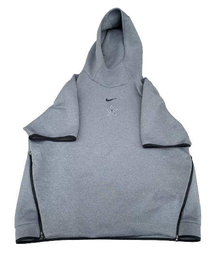 Carlton Lorenz Vanderbilt Football Team Issued Short Sleeve Travel Hoodie (Size 2XL)