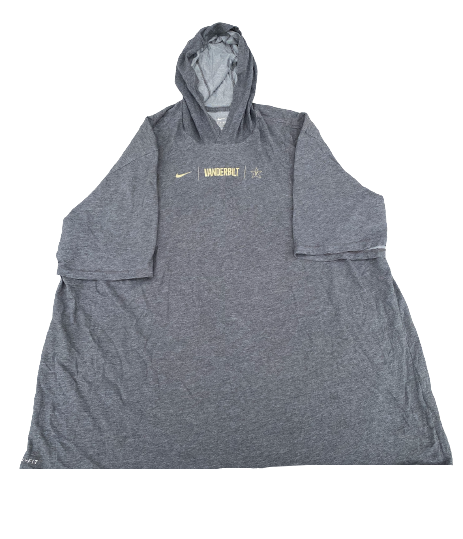 Carlton Lorenz Vanderbilt Football Team Issued Short Sleeve Performance Hoodie (Size 2XL)