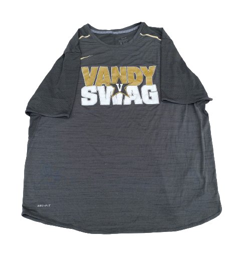 Carlton Lorenz Vanderbilt Football Team Issued "VANDY SWAG" Workout Shirt (Size 3XL)