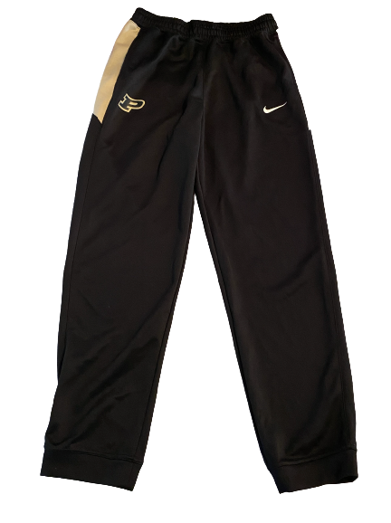 Aaron Wheeler Purdue Basketball Team Issued Travel Sweatpants (Size LT)