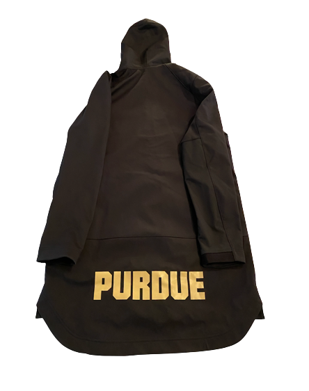 Aaron Wheeler Purdue Basketball Team Exclusive Long Jacket (Size LT)