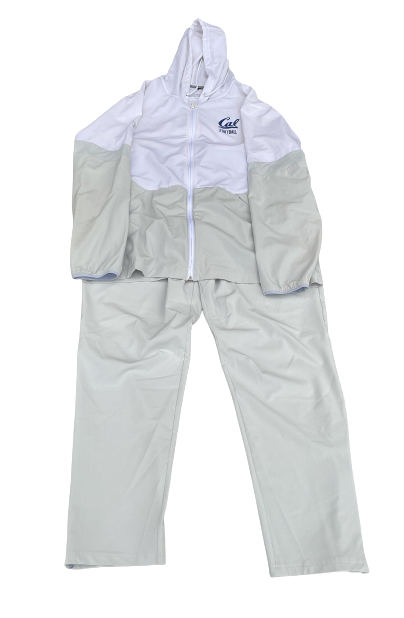 Jake Tonges California Football Team Issued Travel Sweatsuit - Jacket & Pants (Size XL)
