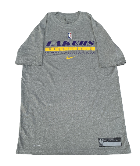 Matt Coleman Los Angeles Lakers Team Issued Workout Shirt (Size MT)