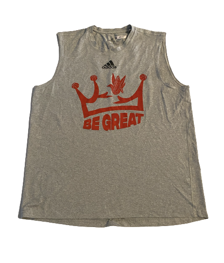 Kobe Webster Nebraska Basketball Team Exclusive "BE GREAT" Workout Tank (Size L)