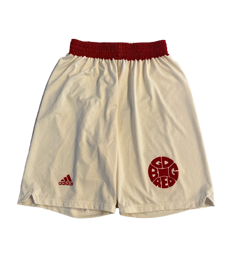 Kobe Webster Nebraska Basketball Game Worn Throwback Shorts (Size M)