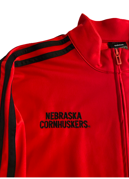Kobe Webster Nebraska Basketball Team Issued Travel Jacket (Size M)