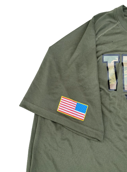 A.J. Wilson South Carolina Basketball Team Exclusive Military Appreciation Pre-Game Shooting Shirt (Size XL)
