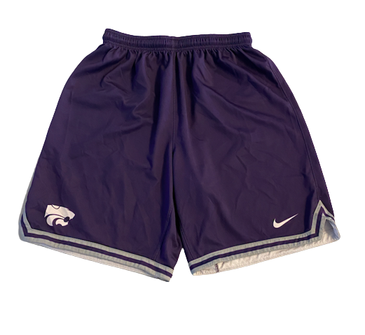 Mike McGuirl Kansas State Basketball Player Exclusive Practice Shorts (Size L)