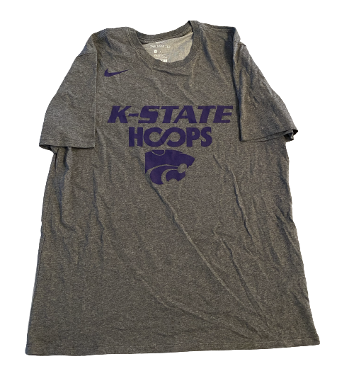 Mike McGuirl Kansas State Basketball Team Issued Workout Shirt (Size L)