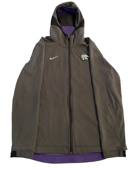 Mike McGuirl Kansas State Basketball Team Exclusive Travel Jacket (Size L)