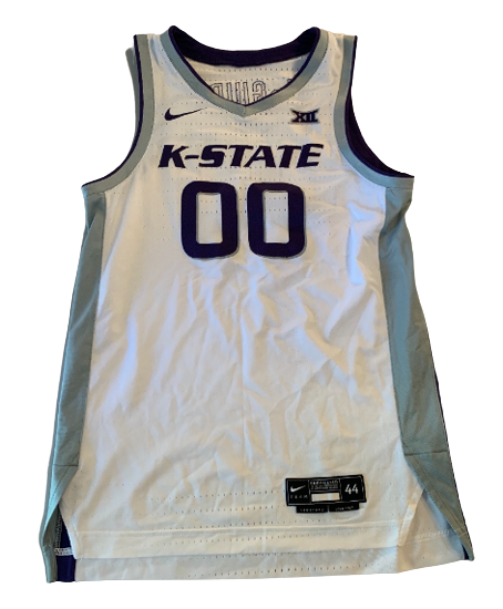 Mike McGuirl Kansas State Basketball 2019-2020 Game Worn Jersey (Size 44)