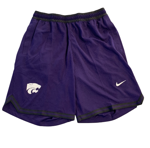 Mike McGuirl Kansas State Basketball Team Exclusive Shorts (Size L)