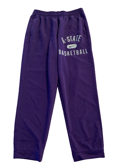 Mike McGuirl Kansas State Basketball Team Issued Sweatpants (Size L)
