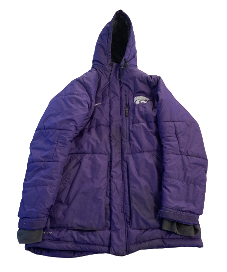 Mike McGuirl Kansas State Basketball Team Exclusive Heavy-Duty Winter Coat (Size L)